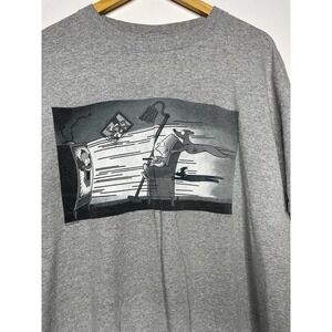 VTG Y2K Delta Pro‎ Weight Men's Adult Bart Simpson Gray Shirt XL